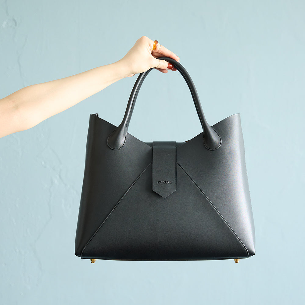 【Ha-2504-101 フェズ ヨコナガ A4バッグ】ブラック