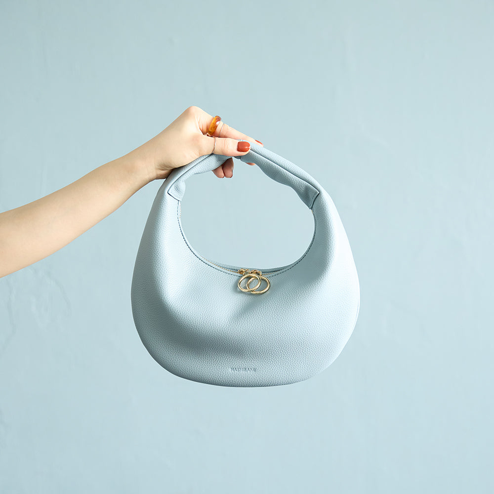 【Ha-2504-110 HB ラウンドバッグ】ペールブルー