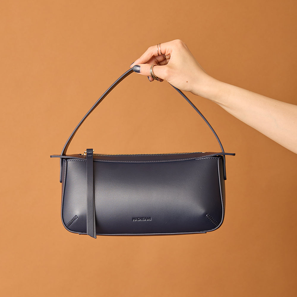 【Ha-2502-206 フェズ ワンハンドル ヨコナガ】ネイビー