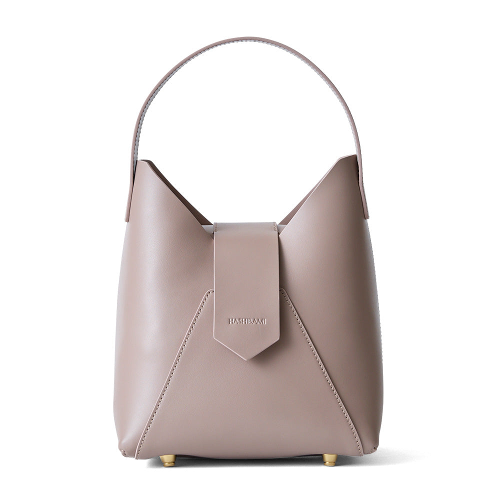 【Ha-1809-909 フェズ ワンハンドルバッグ】ローズグレー