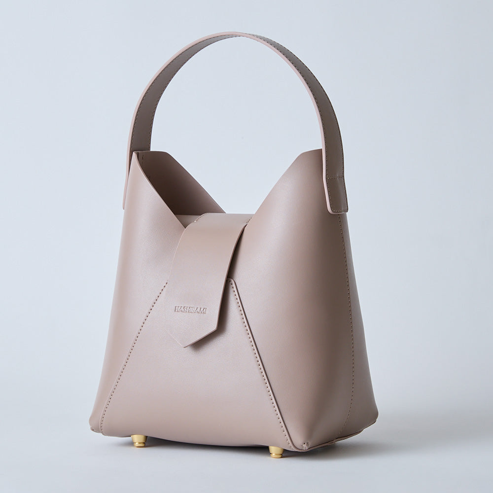【Ha-1809-909 フェズ ワンハンドルバッグ】ローズグレー
