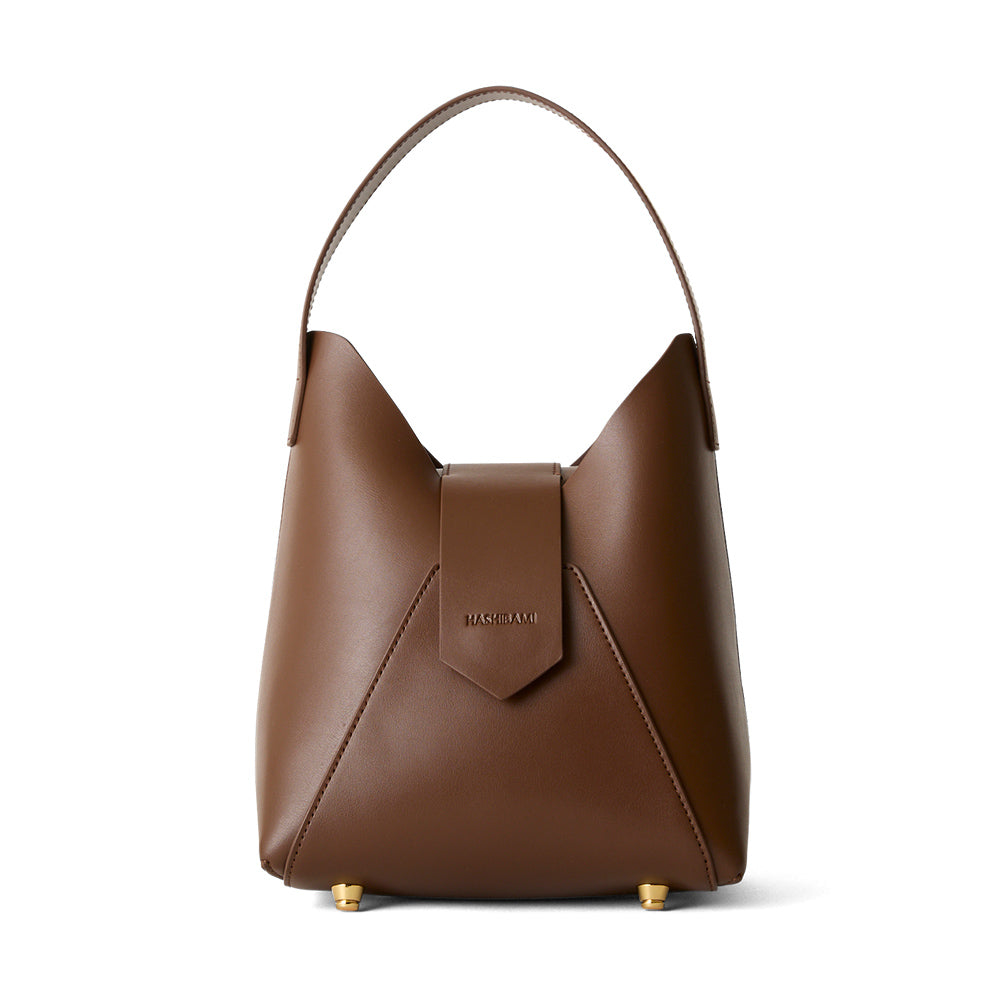【Ha-1809-909 フェズ ワンハンドルバッグ】ダークブラウン