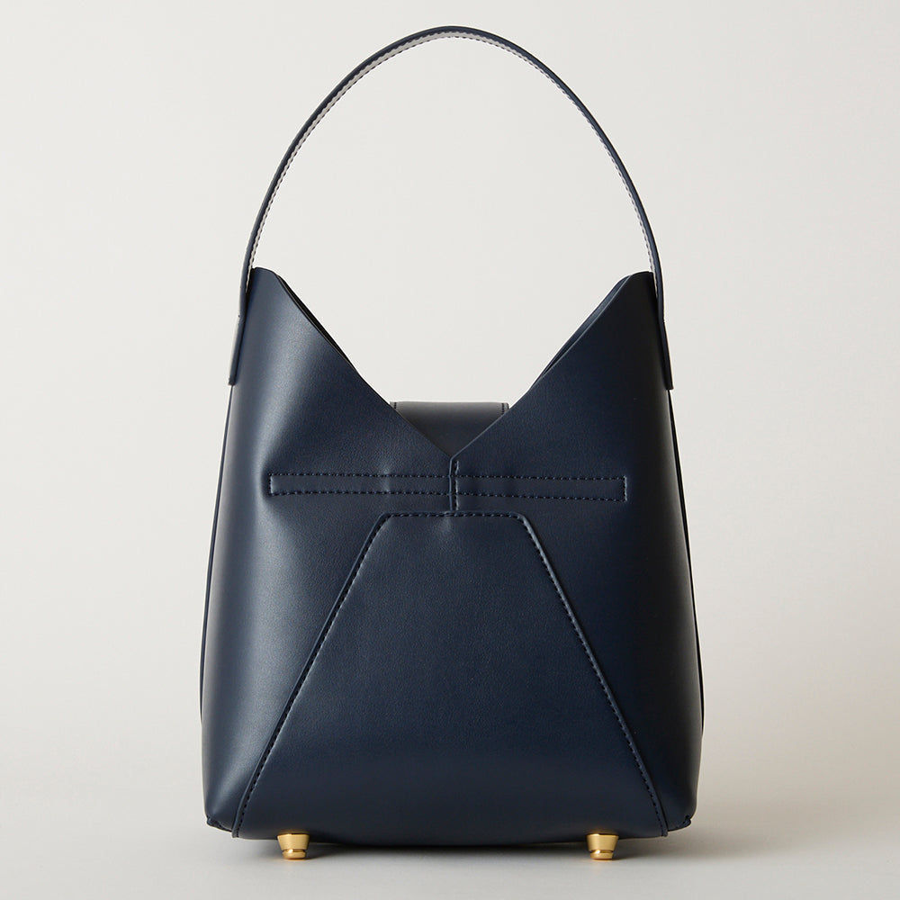 【Ha-1809-909 フェズ ワンハンドルバッグ】ネイビー