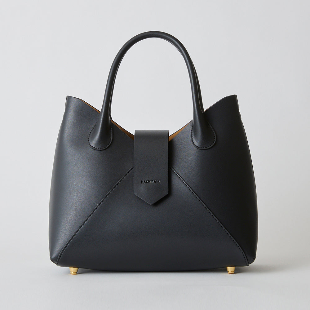 【Ha-2504-100 フェズ ハンドバッグ】ブラック