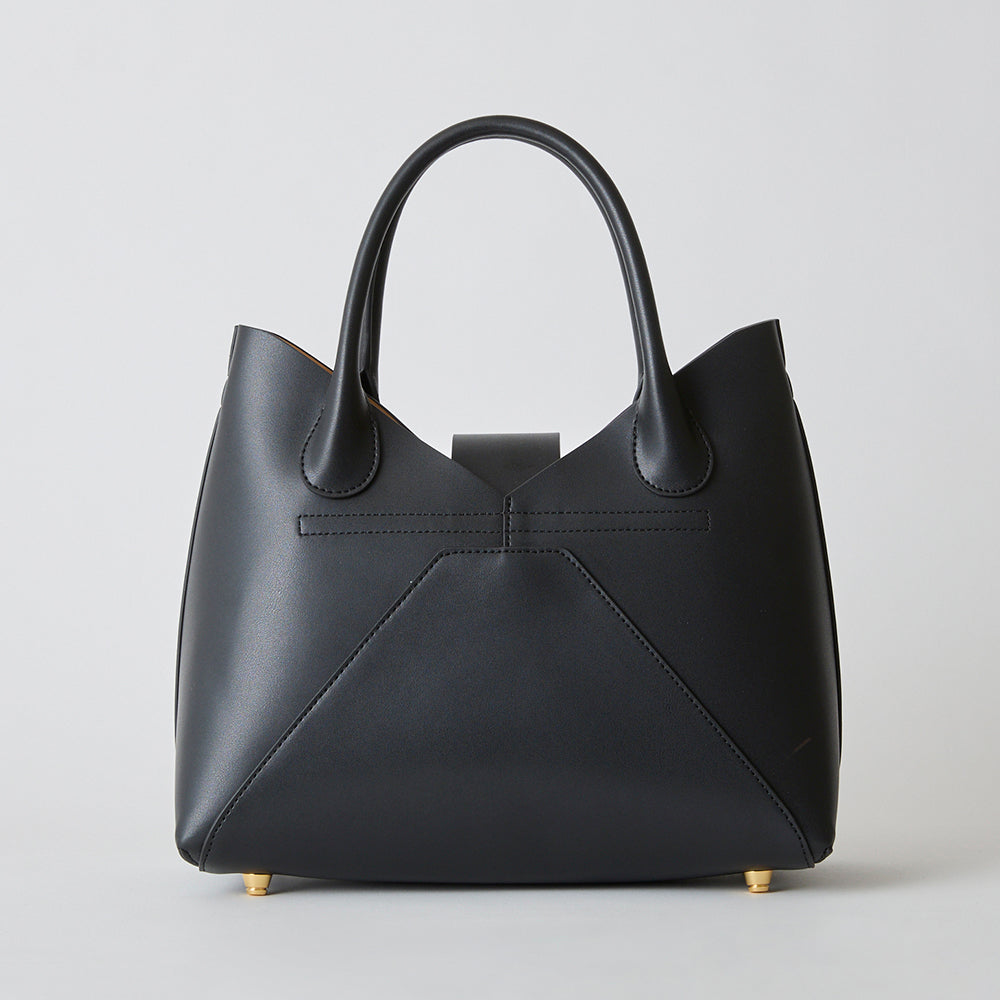 【Ha-2504-100 フェズ ハンドバッグ】ブラック