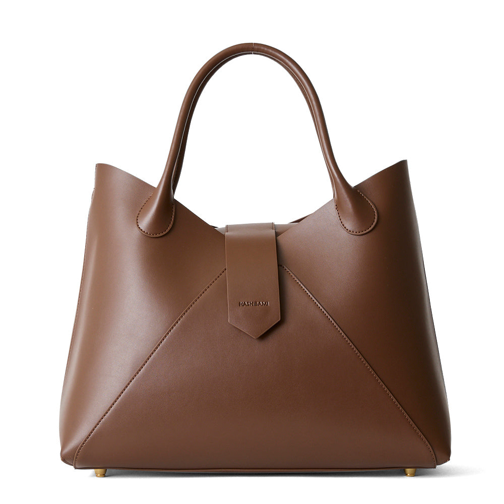 【Ha-2504-101 フェズ ヨコナガ A4バッグ】ダークブラウン