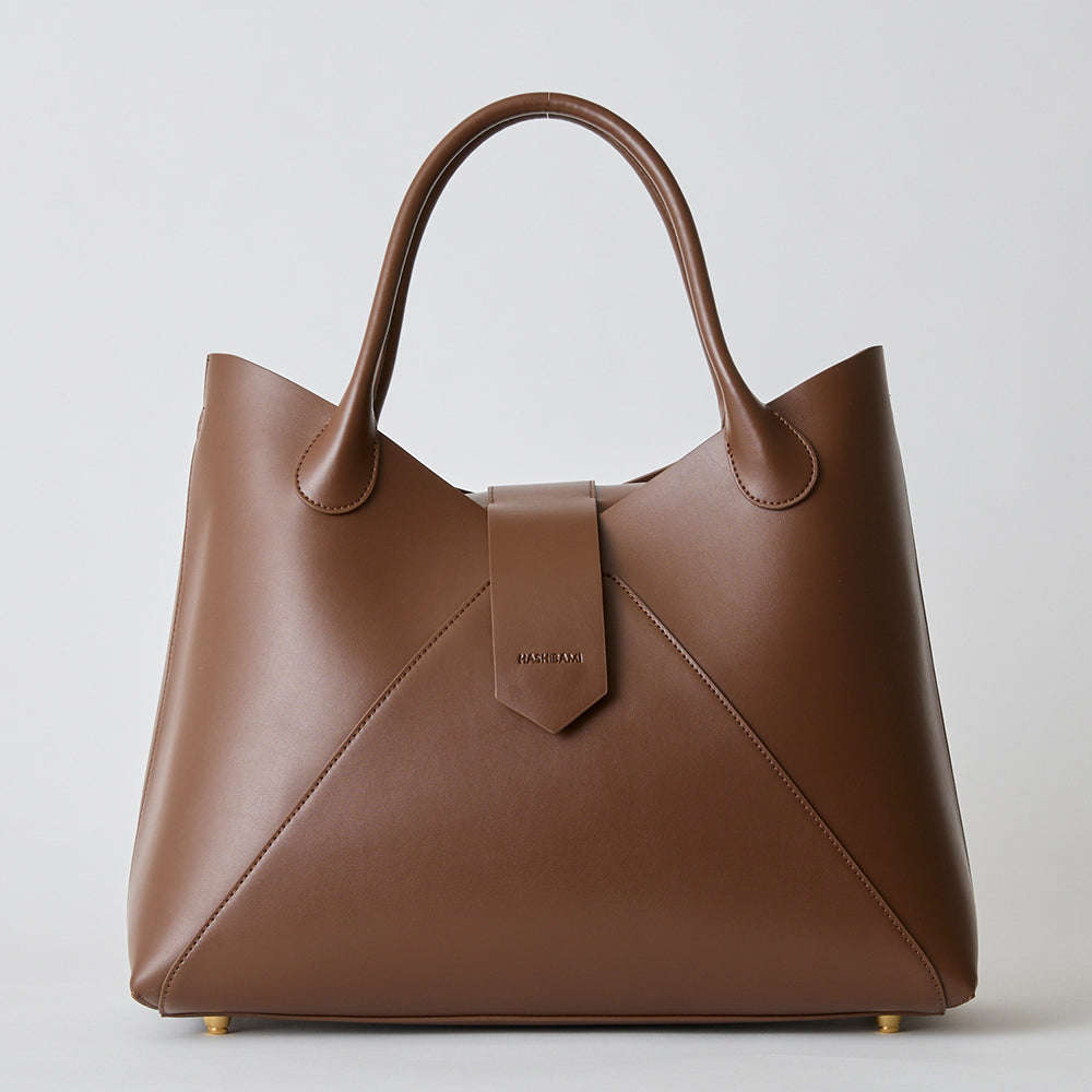 【Ha-2504-101 フェズ ヨコナガ A4バッグ】ダークブラウン