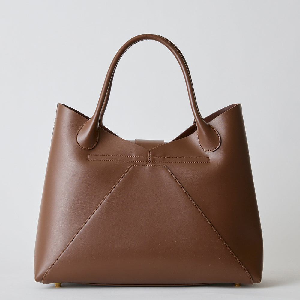 【Ha-2504-101 フェズ ヨコナガ A4バッグ】ダークブラウン